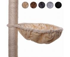 dibea KB00120 Kratzbaum Liegemulde, M, beige