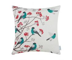 CaliTime Kissenbezüge, Kissenhülle 1 Stück Kissen Werfen Kissen Abdeckungen Fälle Schutz Muscheln zum Couch Sofa Schlafzimmer Zuhause Weihnachten Dekor (45cm x 45cm)