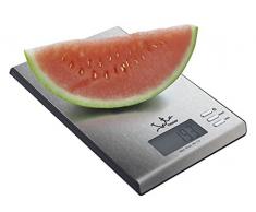 Jata Hogar 699 – Elektronische Küchenwaage mit Oberfläche in Edelstahl, Fassungsvermögen 10 kg, grau