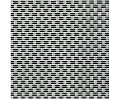 Tenax Zaun Glasdekor Sichtschutz TexStyle Silber/Schwarz 500 x 0,1 x 100 cm 1 A140302
