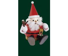 Räuchermann Erzgebirge Richard Glässer Seiffen Rauchmann Kugelrauchmann Weihnachtsmann, sitzend, 26423