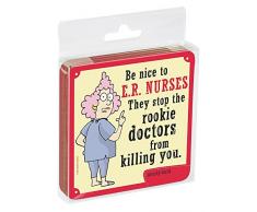 Tree-Free Greetings EC96564 Untersetzer mit Kork-Rückseite, 9,5 x 9,5 cm, 4 Stück