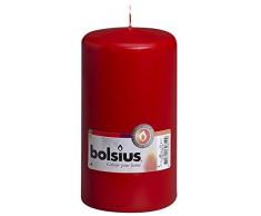 Bolsius Stumpenkerze für drinnen und draußen, 150 x 80 mm, rot