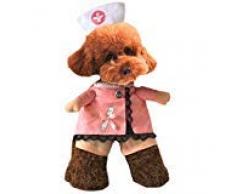 Xiaoyu Welpe Hund Katze Krankenschwester Kostüm Halloween Cosplay Party Outfit Kostüm für Kleine Hunde und Katze, S