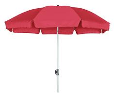 GoodSun Sonnenschirm BE, terracotta, 200 cm rund, Gestell Stahl/Kunststoff, Bespannung Polyester, 2.3 kg