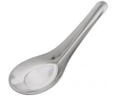 Zebra-Löffel 12 Stück Zebra Thai Chinese Asian Edelstahl Reis Suppenlöffel Hohe Qualität