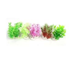 sourcingmap Kunstpflanze für Aquarien, 10,9 cm, 5-teilig