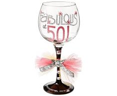 Mud Pie 119092 Weinglas glas mehrfarbig