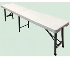 Homelux 710093 Sitzbank, faltbar, Kunstharz, 183 x 31 cm, Höhe 44 cm