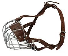 Metall Draht Korb Hund Maulkorb Gepolstertes, kleine Rottweiler. Umfang 31,8 cm Länge 9,5 cm