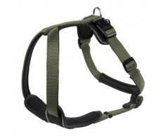 HUNTER Neopren Geschirr für Hunde, Nylon, gepolstert mit Neopren, für Sport und Freizeit XL, oliv/schwarz