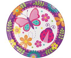 Creative Converting 331749 DINNER PLATE Essteller, Papier, mehrfarbig