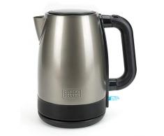 Black+Decker BXKE2201E Elektrischer Wasserkocher 2200 W, 1,7 Liter, Edelstahl, Edelstahl