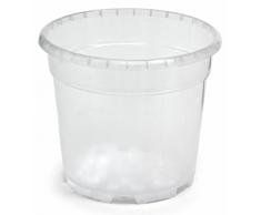 Floralo Blumentopf, Orchideentopf Durchmesser 17 cm, transparent, 17x17x16 cm, 2.3 L, 726