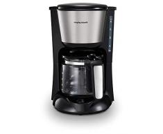 Morphy Richards 162751EE Filter Kaffeemaschine mit Glaskanne, Edelstahl/gebürstet