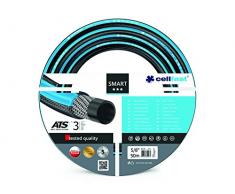 Cellfast Gartenschlauch SMART 3-lagiger mit dauerhafter Verstärkung aus Garn höchster Qualität, Doppelgeflecht mit Kreuz- und Trikotgewebe ATSV, druck- und UV-beständig 20 bar Berstdruck, 50m, 5/8 zol