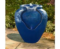 Peaktop Dekor Terrasse Garten Rot Wasser Pumpe Brunnen Wasservorr. YG0036AZ-EU