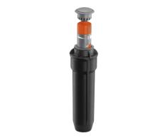 Gardena Sprinklersystem Turbinen Versenkregner T100: Bewässerungssystem für kleinere Rasenflächen von 50 bis 100 m², mit einstellbarer Wurfweite (4-6 m) und stufenloser Sektoreneinstellung, (8201-29)