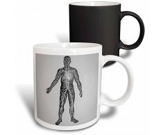 3dRose 246877_3 Mug Becher, keramik, schwarz/weiß