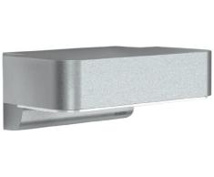 Steinel Außenlampe L 800 LED iHF silber, 10 W, 440 lm, LED Wandlampe mit 160° Bewegungsmelder, max. 5 m Reichweite