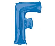 Anagram Folienballon 35411 Buchstabe F, 86,4 cm blau