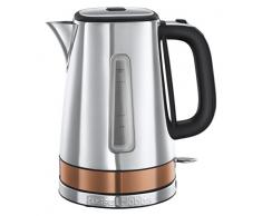 Russell Hobbs Wasserkocher, Luna Edelstahl/Kupfer, 1,7l, 2400W, Schnellkochfunktion, optimierte Ausgusstülle, Kalkfilter, Wasserstandsanzeige mit Füllmengenmarkierung, Teekocher 24280-70