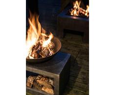 Ivyline Feuerschale & Rechteck Konsole 50 cm Feuerschale, Granit