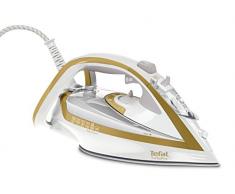 Tefal Turbo Pro Precision FV5625 Dampfbügeleisen, 2600 Watt, gold/weiß, 0,3 Liter