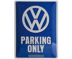 Nostalgic-Art ZCP902332 VW Parking Only Classic Retro Klassik Blechschild 30x40 cm, Metall, Bunt