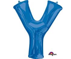 Anagram Folienballon 35449 Buchstabe Y, 86,4 cm blau