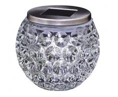 EZSolar GL069SEZ Solarleuchte für den Außenbereich, Glasplatte