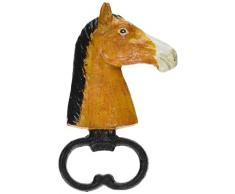 Design Toscano Pferdekopf, Flaschenöffner aus Eisenguss