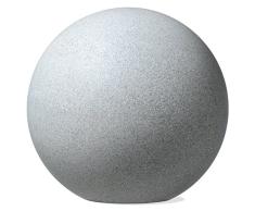 Scheurich Deco Globe, Deko-Kugel aus Kunststoff, Weiß-Granit, 30 cm Durchmesser