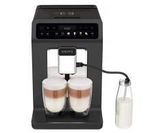 Krups EA895N Kaffeevollautomat Evidence One | One-Touch-Cappuccino | Doppel-Tassen-Funktion | 12 Getränkespezialitäten | Farbdisplay | 2,3L Wassertank | 1450 Watt