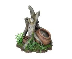 Nobby 28038 Aquarium Dekoration Aqua Ornaments HOLZ MIT KRUG; L17,5 x B20 x H26,5 cm