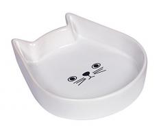 Nobby Katzen Keramik Schale Kitty Face weiß 13 x 16 x 3 cm