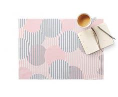 DAY DRAP Tischset Polka Dot rosa, recycelte Baumwolle, 45x32 cm, 2 Stück