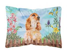 Carolines Treasures CK1268PW1216 Cocker Spaniel Spring Outdoor Canvas Kissen