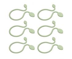 Emsa 517876 4er Set Blumentopfhaken für My City Garden Blumenkübel und Wandgitter, anthrazit