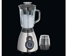 Cilio 0000492101 Standmixer mit Multihacker, Glas, silber, 23 x 23 x 55 cm