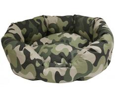 Croci Mimetic, ovales Hundebett, 80 x 66 x 19 cm