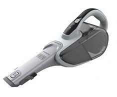 Black und Decker Lithium Dustbuster (mit Cyclonic Action, 10,8V Akku Handstaubsauger mit ausziehbarer Fugendüse und Polsterbürste, kabelloser Staubsauger mit langer Saugdüse) weiß, DVJ215J