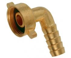 Cornat Winkelverschraubung 90° IG 1 für Wasserhähne mit AG 1 plus Wasserschläuche 3/4, Messing / Garten Bewässerung / FLOR92405