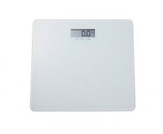 King Home B1407314/B Personenwaage mit LCD-Display max. 150 kg Basis aus Glas, weiß, 30 x 30 x 1,70H
