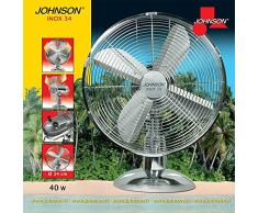 Johnson JON150 Tischventilator, Stahl, 34 cm, 40 W