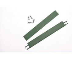 andiamo Kantenleiste zur Kunststofffliese Bodenfliese Gartenfliese Länge: 38 cm, Set: 2 Kantenleisten, grün