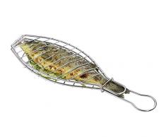 Küchenprofi BBQ Fischgrillzange EASY, Fischbräter, 43 cm, Edelstahl