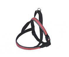 Nobby NORWEGER Geschirr FLASH MESH rot M: L: 60-75 cm + 52 cm; B: 25 mm