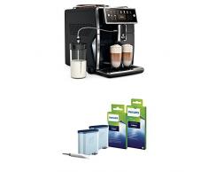Saeco Xelsis SM7580/00 Kaffeevollautomat (LED Display, DE Version) pianoschwarz, mit Rundum-Pflegeset