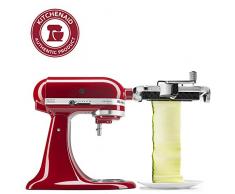 KitchenAid KSMSCA Vegetable Sheet Cutter, Aluminium, Red